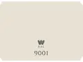 RAL 9001, kolor biały. Symbol graficzny i numeracja.