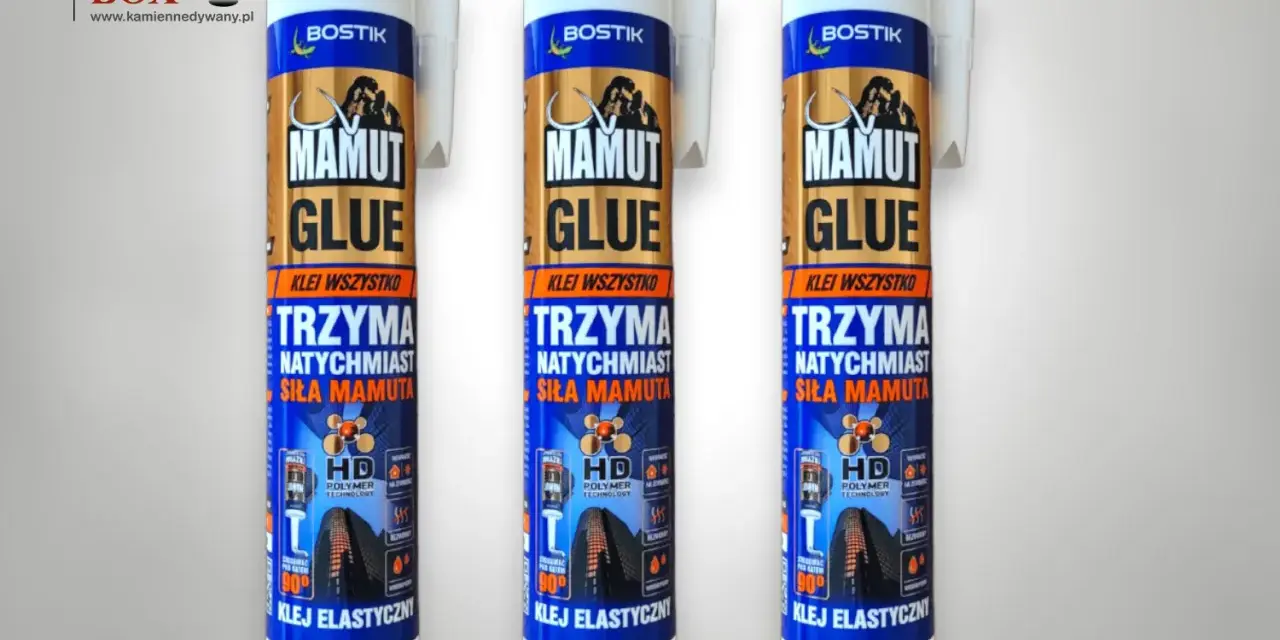 Trzy tubki kleju Mamut Glue, który klei wszystko i trzyma natychmiast z siłą mamuta. Idealny do wielu zastosowań.